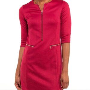 Tracy Negoshian Sabrina Dress in Burgundy XS